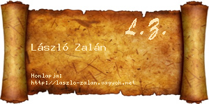 László Zalán névjegykártya